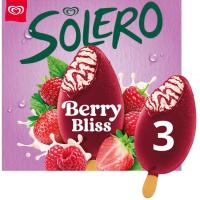 Helado bombón Berry Bliss SOLERO, pack 3x90 ml