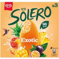 SOLERO fruta exotiko bonboi izozkia, sorta 3x90 ml