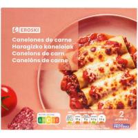 Canelones de carne EROSKI, pack 2x300 g Canelones de carne EROSKI, pack 2x300 g