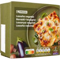 Lasaña vegetal EROSKI, pack 2x300 g