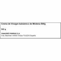 Crema balsámica de modena PARRAS, botella 500 g