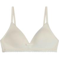 Sujetador infantil algodón sin aro, marfil DIM, talla 80B