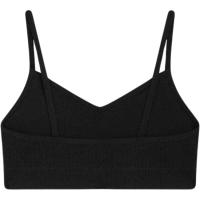 Top deportivo infantil microfibra sin costuras, negro DIM, talla 10