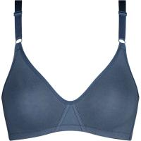 Sujetador mujer algodón sin aro , azul DIM, talla 100C