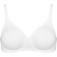 Sujetador mujer algodón sin aro , blanco DIM, talla 90B