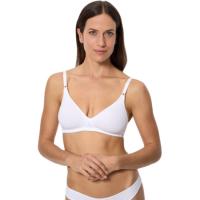 Sujetador mujer algodón sin aro , blanco DIM, talla 90B