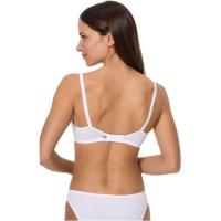 Sujetador mujer algodón sin aro , blanco DIM, talla 90B