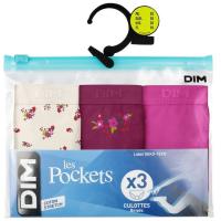 Braga infantil algodón elástico, violeta talla 10 DIM, pack 3 uds