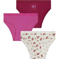Braga infantil algodón elástico, violeta talla 14 DIM, pack 3 uds