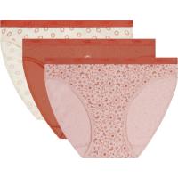 Braga mujer algodón elástico, naranja talla P DIM, pack 3 uds