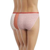 Braga mujer algodón elástico, naranja talla M DIM, pack 3 uds