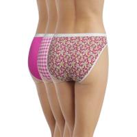 Braga mujer algodón elástico, violeta talla P DIM, pack 3 uds