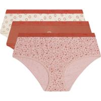 Bóxer mujer algodón elástico, naranja talla G DIM, pack 3 uds