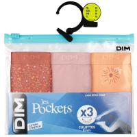 Braga infantil algodón elástico, naranja/rosa talla 14 DIM, pack 3 uds