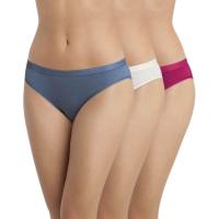 Braga mujer algodón elástico, violeta talla P ECODIM, pack 3 uds