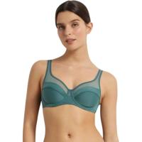Sujetador mujer con aro Generous, verde esmeralda DIM, talla 95B
