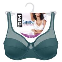 Sujetador mujer con aro Generous, verde esmeralda DIM, talla 95C