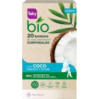 Bandas depilatorias corporales bio coco TAKY, caja 20 uds