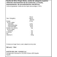 Aceite oliva virgen extra squizz eco COOSUR, dosificador 500 ml