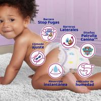 Pañal extra absoción Talla 4+ DODOT ACTIVITY, caja 144 uds