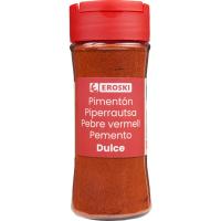 Pimentón dulce EROSKI, frasco 58 g