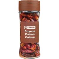 Cayena entera EROSKI, frasco 20 g Cayena entera EROSKI, frasco 20 g