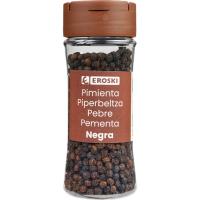 Pimienta negra entera EROSKI, frasco 60 g