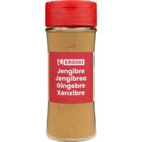 Jengibre molido EROSKI, frasco 50 g