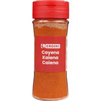 Cayena molida EROSKI, frasco 50 g