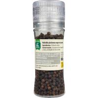 Molinillo de pimienta negra EROSKI, frasco 60 g