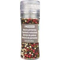 Molinillo mezcla de pimientas EROSKI, frasco 55 g
