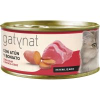 Alimento de atún-boniato para gato GATYNAT GRAIN FREE, lata 85 g