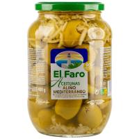 Aceituna sin hueso receta mediterránea EL FARO, frasco 400 g Aceituna sin hueso receta mediterránea EL FARO, frasco 400 g