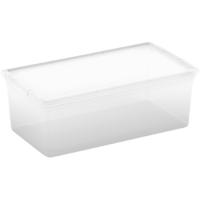Caja de plástico con tapa C-BOX, capacidad 6 litros CURVER, 12x19x33,5 cm Caja de plástico con tapa C-BOX, capacidad 6 litros CURVER, 12x19x33,5 cm