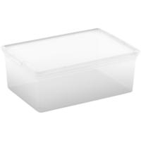 Caja de plástico con tapa C-BOX, capacidad 11 litros CURVER, 14x26x37 cm Caja de plástico con tapa C-BOX, capacidad 11 litros CURVER, 14x26x37 cm
