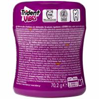 Chicle vibes sabor frambuesa TRIDENT, bote 70,2 g