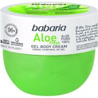 Crema corporal en gel aloe fresh BABARIA, tarro 400 ml Crema corporal en gel aloe fresh BABARIA, tarro 400 ml