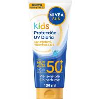 Loción solar kids SPF50+ NIVEA BODY&FACE, tubo 100 ml Loción solar kids SPF50+ NIVEA BODY&FACE, tubo 100 ml