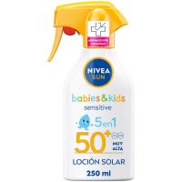 Crema solar sensitive 5en1 NIVEA BABIES&KIDS, pistola 250 ml Crema solar sensitive 5en1 NIVEA BABIES&KIDS, pistola 250 ml