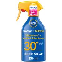 NIVEA PROTEGE&HIDRATA SPF30 eguzkitako krema, pistola 250 ml NIVEA PROTEGE&HIDRATA SPF30 eguzkitako krema, pistola 250 ml