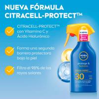 NIVEA PROTEGE&HIDRATA SPF30 eguzkitako krema, pistola 250 ml