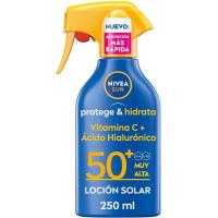 Crema solar SPF50 NIVEA PROTEGE&HIDRATA, pistola 250 ml Crema solar SPF50 NIVEA PROTEGE&HIDRATA, pistola 250 ml