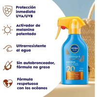 Protector solar SPF20 NIVEA PROTEGE&BRONCEA, pistola 250 ml