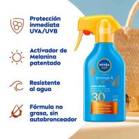 NIVEA PROTEGE&BRONCEA SPF30 eguzkitako krema, pistola 250 ml