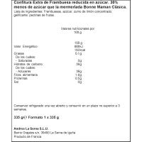 Confitura de frambuesa intense BONNE MAMAN, frasco 335 g