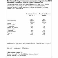 Barritas de manzana, fruta y fibra NAKD, 3 uds, caja 132 g
