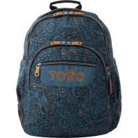 Mochila escolar Rayol Graffer, 33 x 44 x 13,5 cm, 20 l, bolsilo porta PC TOTTO Mochila escolar Rayol Graffer, 33 x 44 x 13,5 cm, 20 l, bolsilo porta PC TOTTO