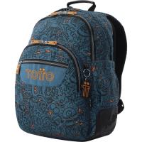 Mochila escolar Rayol Graffer, 33 x 44 x 13,5 cm, 20 l, bolsilo porta PC TOTTO