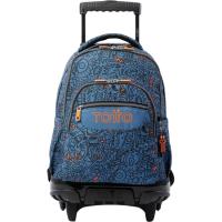 Mochila escolar ruedas Renglones Grafer, 32 x 45,5 x 18 cm, 26 litros TOTTO Mochila escolar ruedas Renglones Grafer, 32 x 45,5 x 18 cm, 26 litros TOTTO