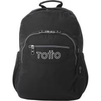 Mochila juvenil negra con porta PC, 33 x 44 x 14 cm 20 L TOTTO Mochila juvenil negra con porta PC, 33 x 44 x 14 cm 20 L TOTTO
